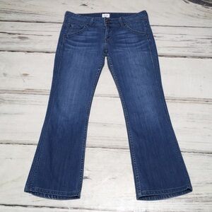 Hudson Jeans Bootcut Crop Ankle Blue Distressed Denim 29